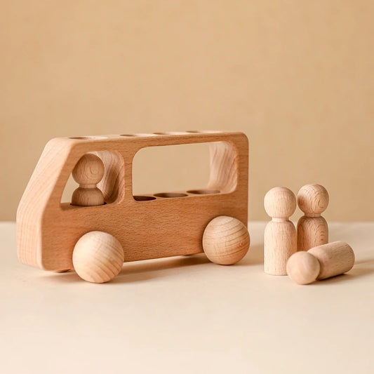 Jouets en bois pour enfant Bus & Véhicule