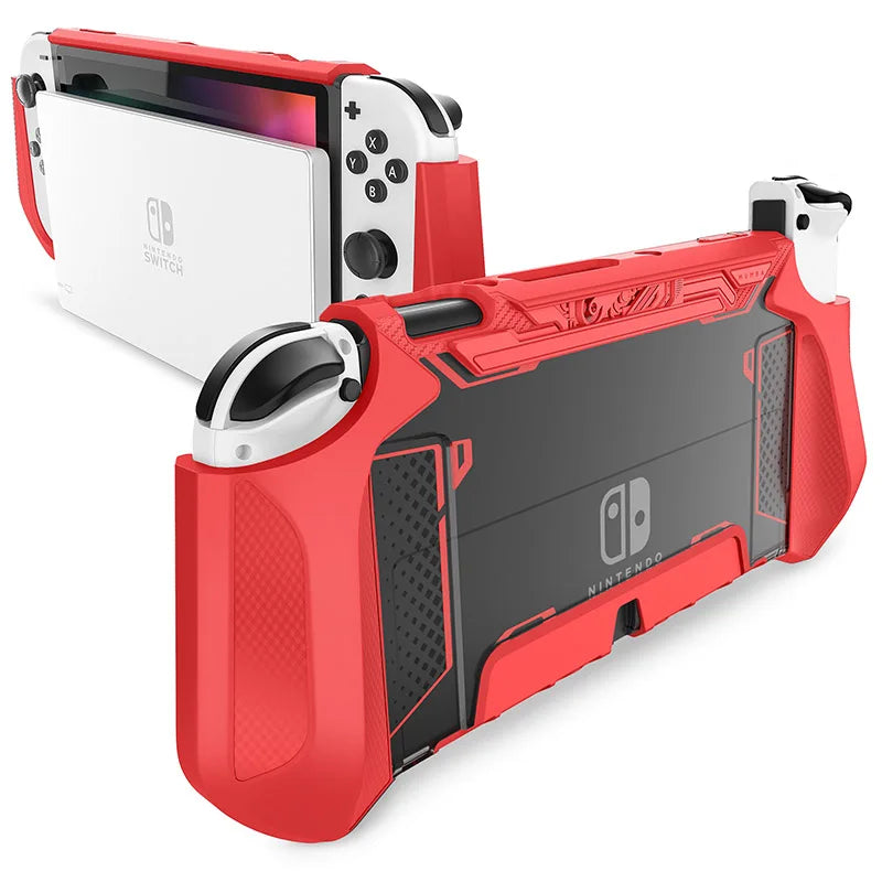 Coque semi intégrale ARMOR pour Nintendo Switch OLED , plusieurs coloris disponibles , (épaisseur ne gênant pas la mise en charge sur le Dock)