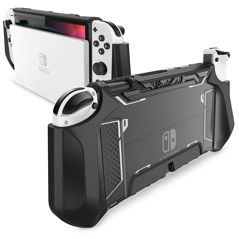 Coque semi intégrale ARMOR pour Nintendo Switch OLED , plusieurs coloris disponibles , (épaisseur ne gênant pas la mise en charge sur le Dock)