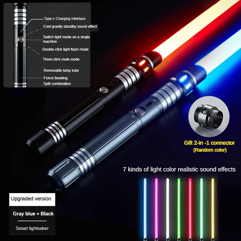 Sabre Laser univers type STARWARS avec manche métallique , son , changement de couleur , plusieurs choix dispo ! à l'unité ou par 2