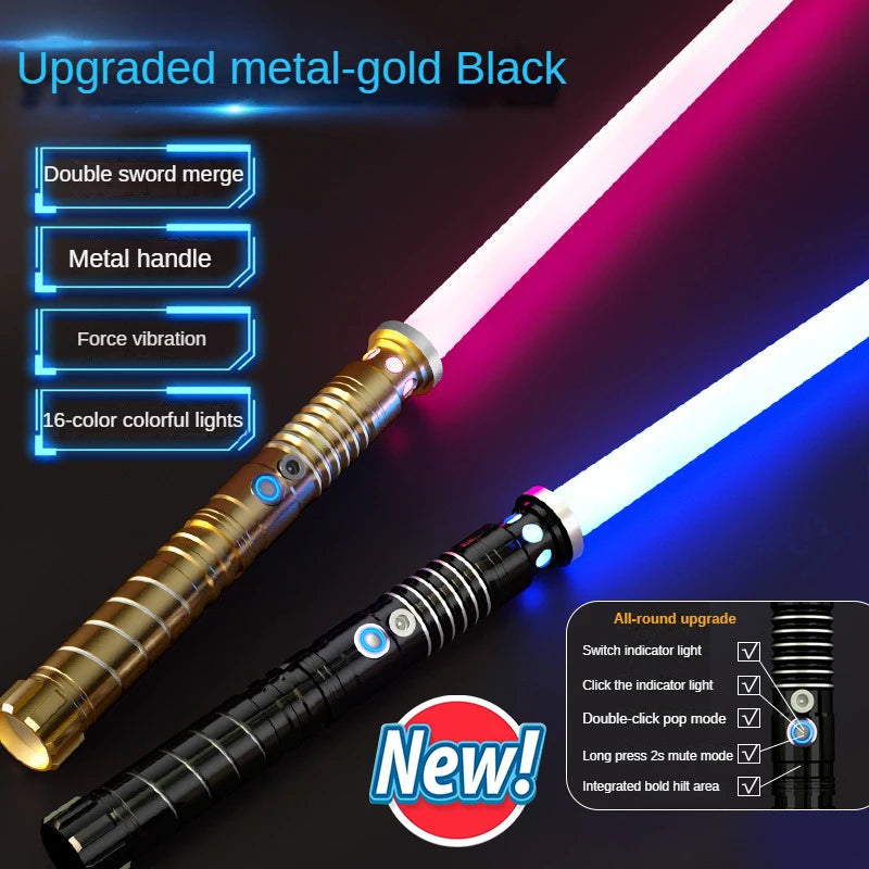 Sabre Laser univers type STARWARS avec manche métallique , son , changement de couleur , plusieurs choix dispo ! à l'unité ou par 2