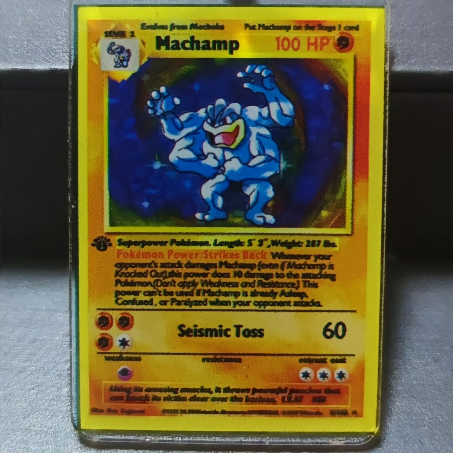 Porte clés reproduction de carte Pokémon version mini ,  Anglais , 22 modèles Disponibles !!