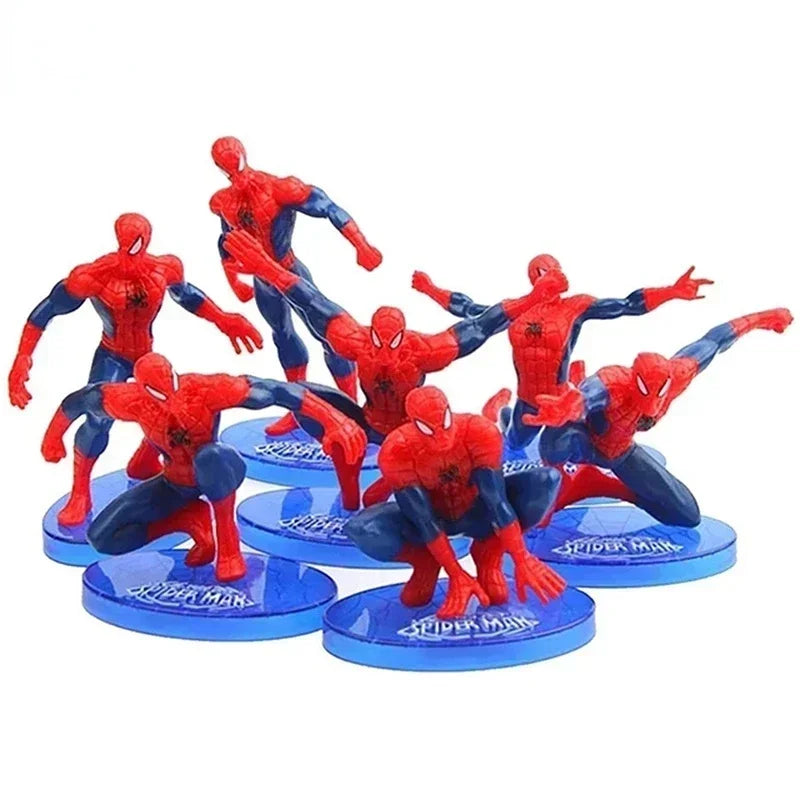 Lot de 7 Jouets/Figurines univers type SpiderMan 8-10cm