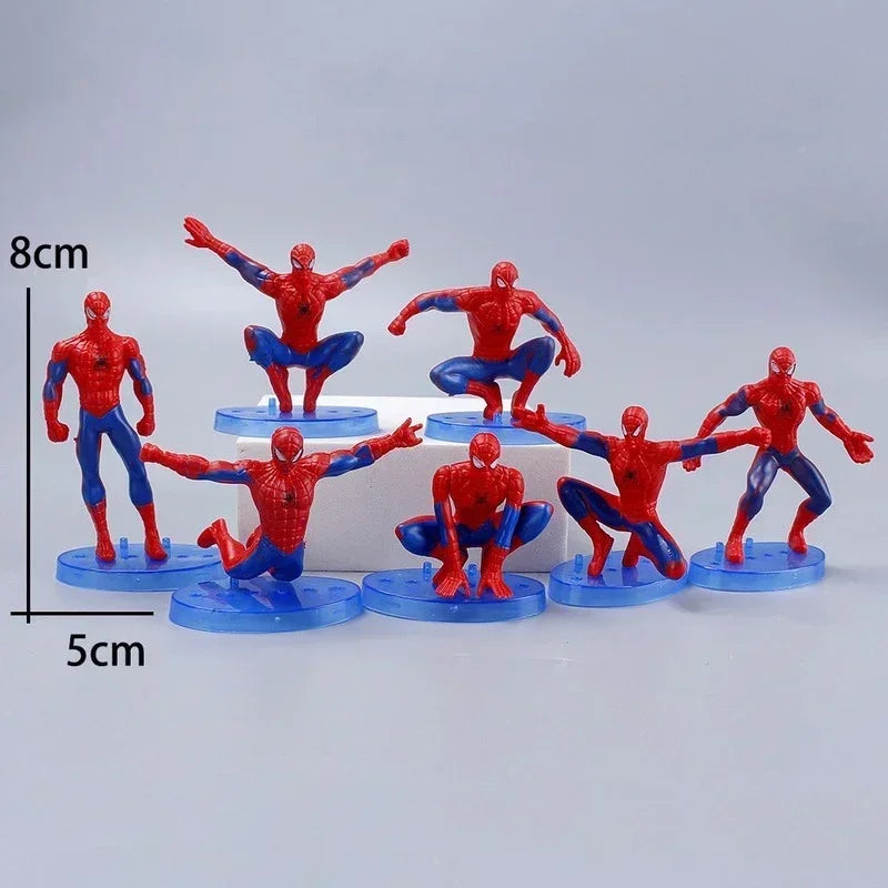 Lot de 7 Jouets/Figurines univers type SpiderMan 8-10cm