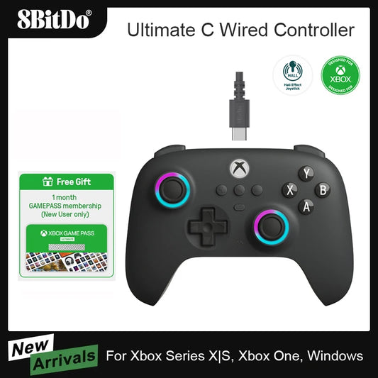 Manette Xbox Series X/S 8BitDo Ultimate , Disponible en Noir/Vert foncé/Orange