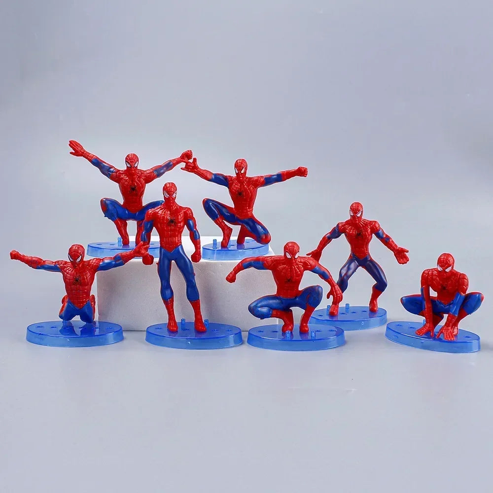 Lot de 7 Jouets/Figurines univers type SpiderMan 8-10cm