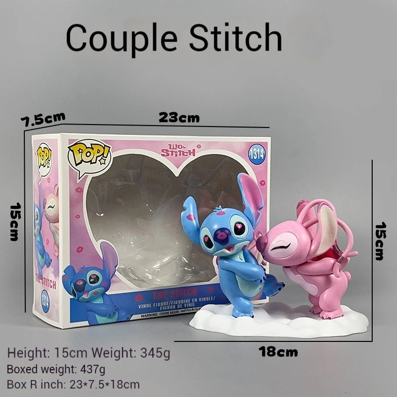 Figurine Type POP Stitch ! Bleu & Rose