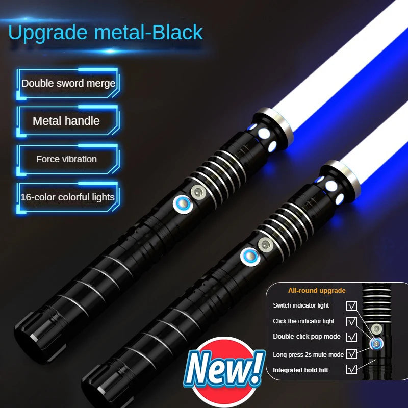 Sabre Laser univers type STARWARS avec manche métallique , son , changement de couleur , plusieurs choix dispo ! à l'unité ou par 2