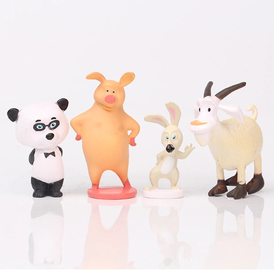 Lot de 10 figurines jouets Masha & Michka au choix 4cm à 7cm