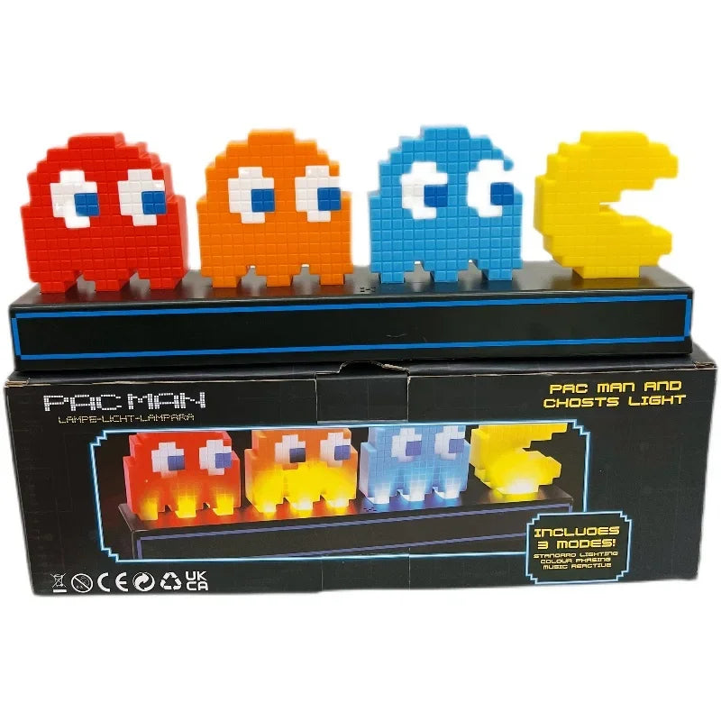 Lampe LED Univers PAC MAN 30cm/10cm, connectique USB , plusieurs modes lumineux activables