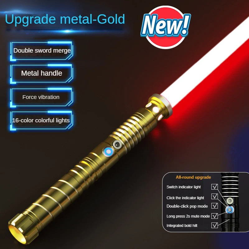 Sabre Laser univers type STARWARS avec manche métallique , son , changement de couleur , plusieurs choix dispo ! à l'unité ou par 2