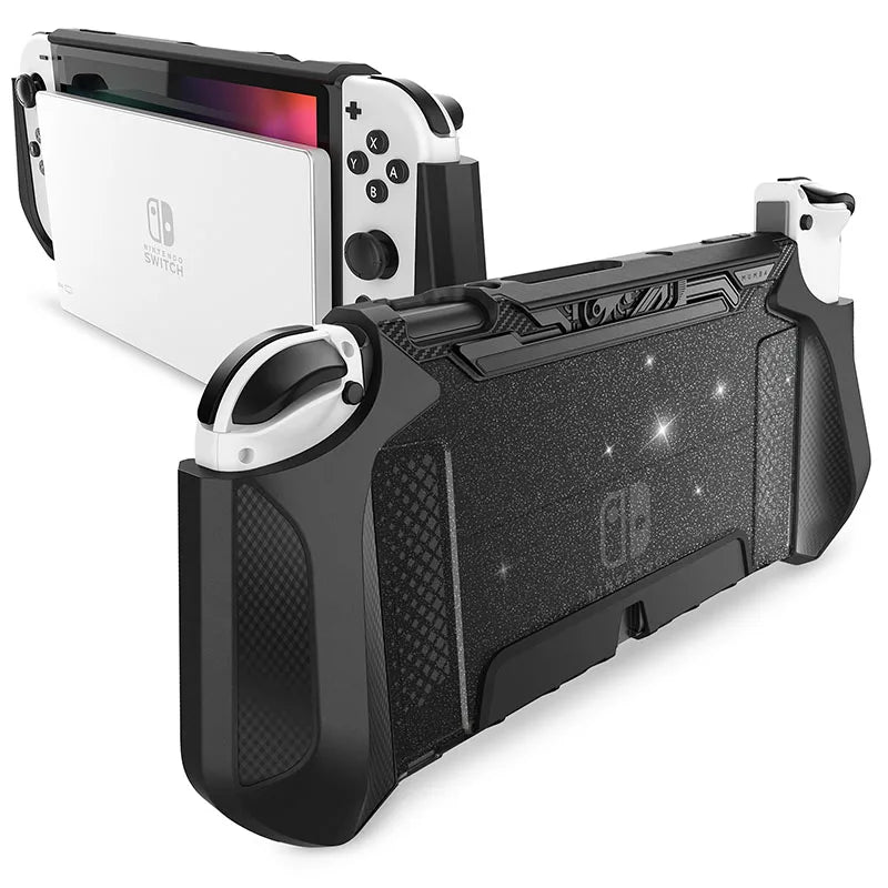 Coque semi intégrale ARMOR pour Nintendo Switch OLED , plusieurs coloris disponibles , (épaisseur ne gênant pas la mise en charge sur le Dock)