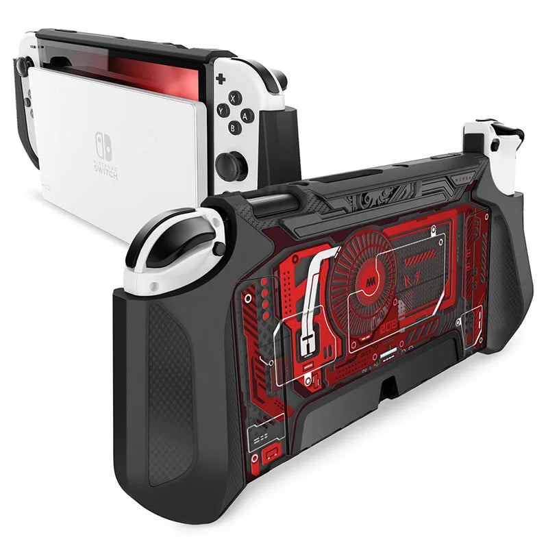 Coque semi intégrale ARMOR pour Nintendo Switch OLED , plusieurs coloris disponibles , (épaisseur ne gênant pas la mise en charge sur le Dock)