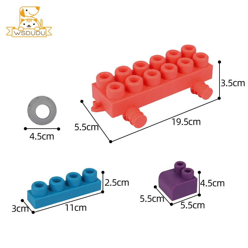 Lot de 40 gros blocs de construction type "LEGO" pour le premier âge  ! idéal pour bébé !!