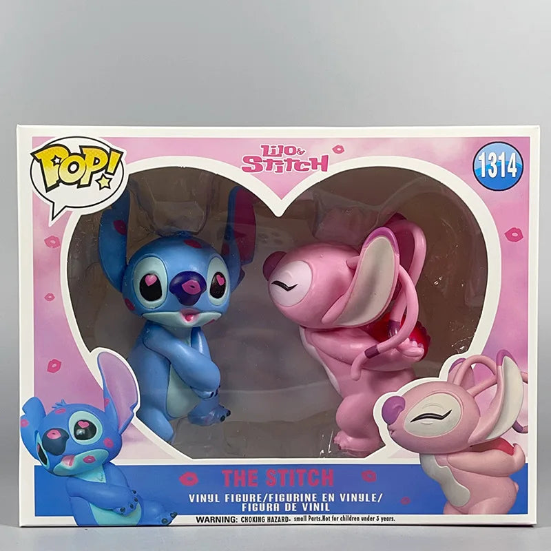 Figurine Type POP Stitch ! Bleu & Rose