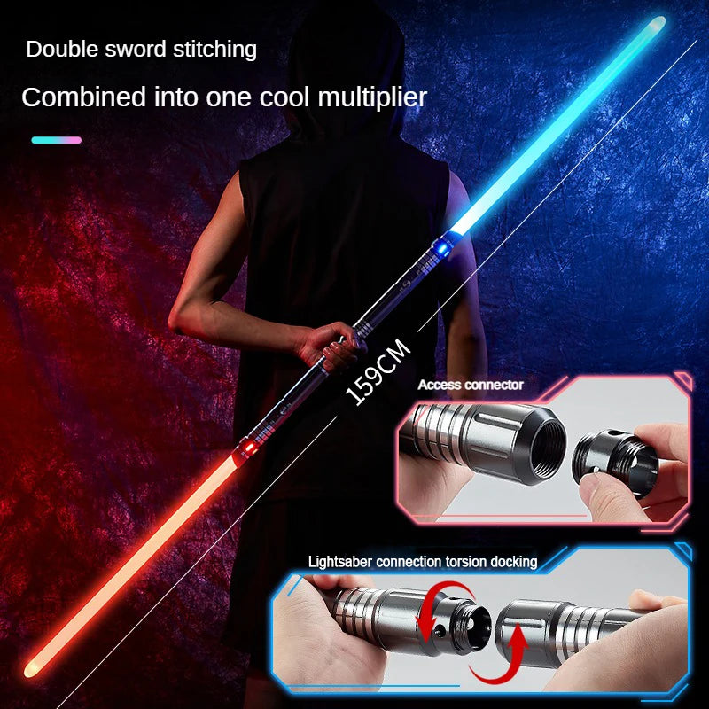 Sabre Laser univers type STARWARS avec manche métallique , son , changement de couleur , plusieurs choix dispo ! à l'unité ou par 2