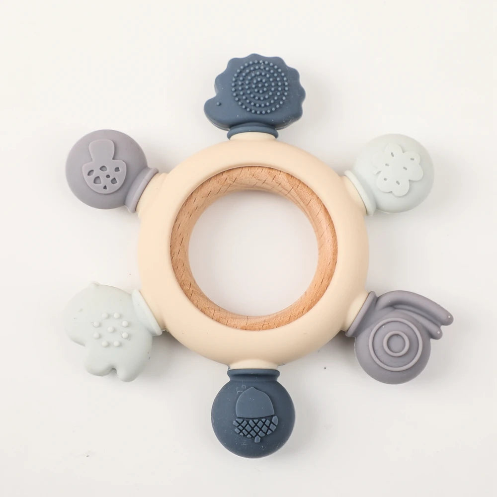 Hochet bébé crochet silicone