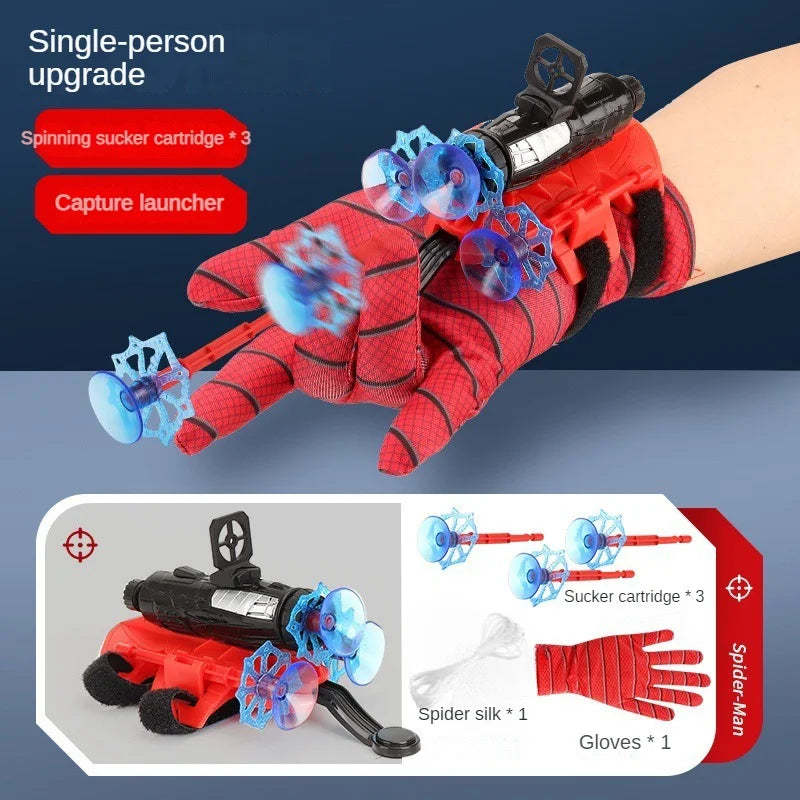 Jouet Lanceur Univers type "SpiderMan" , set complet gants, cordon, lanceur et fléchettes à ventouse