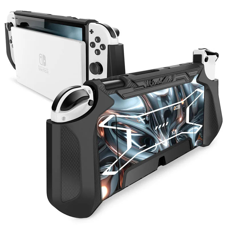 Coque semi intégrale ARMOR pour Nintendo Switch OLED , plusieurs coloris disponibles , (épaisseur ne gênant pas la mise en charge sur le Dock)