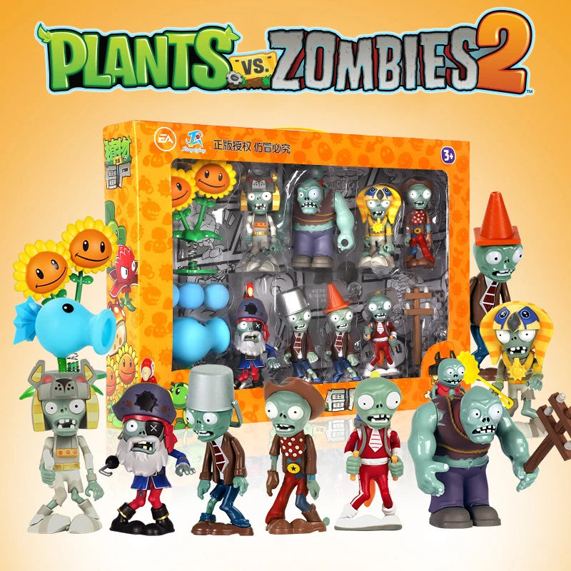 Ensemble de jouets et personnages ,Plants vs Zombies 2 pour garçon.