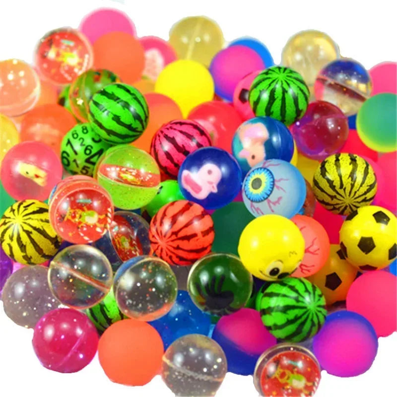 Lot de 20 balles rebondissantes , taille 2.5cm , plusieurs choix dispo !