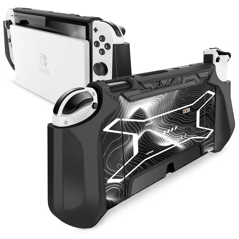 Coque semi intégrale ARMOR pour Nintendo Switch OLED , plusieurs coloris disponibles , (épaisseur ne gênant pas la mise en charge sur le Dock)