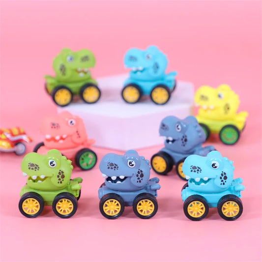 Lot de 10 véhicules voitures Dinosaures aux couleurs aléatoires pour enfants ! 4.5cm (3 ans et +)