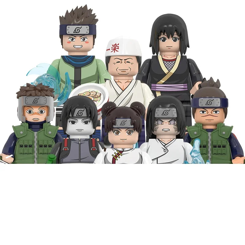 Lot de 8 Mini figurines / jouets Univers Type Naruto au format Lego ! plusieurs choix Disponibles !