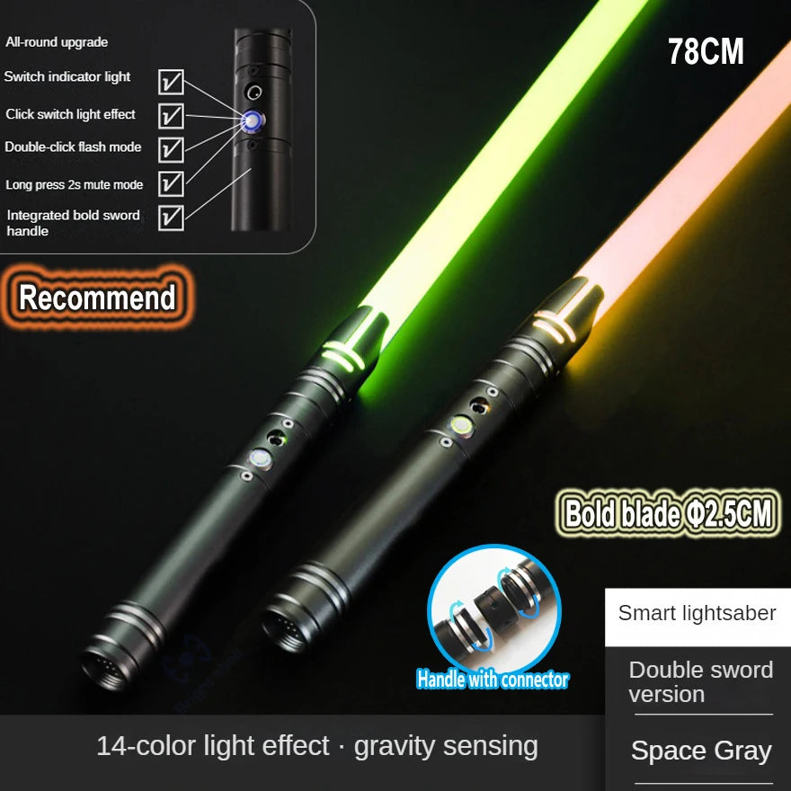 Sabre Laser univers type STARWARS avec manche métallique , son , changement de couleur , plusieurs choix dispo ! à l'unité ou par 2