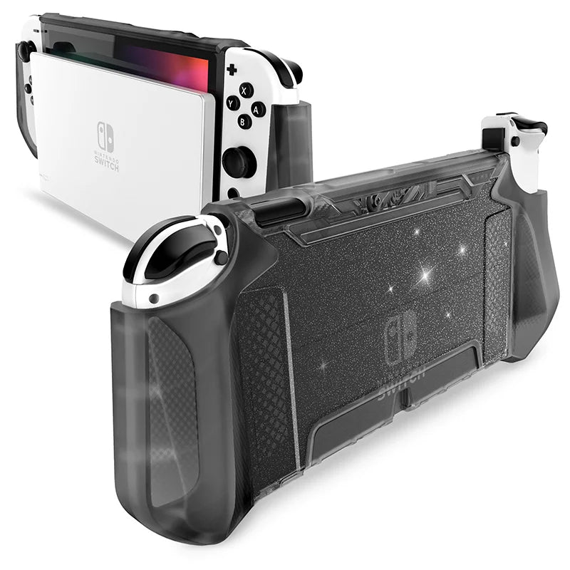 Coque semi intégrale ARMOR pour Nintendo Switch OLED , plusieurs coloris disponibles , (épaisseur ne gênant pas la mise en charge sur le Dock)